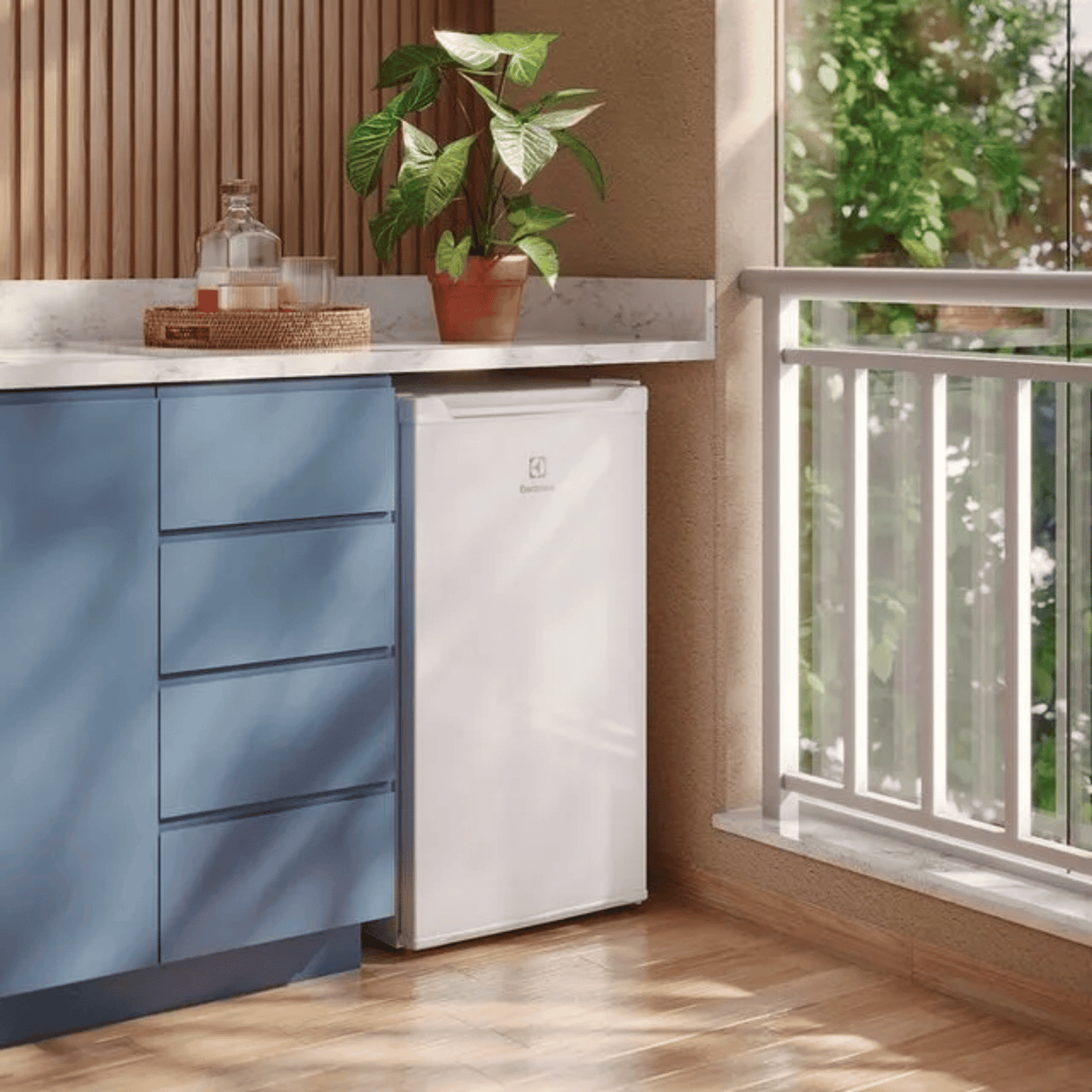 Frigobar Electrolux 95L Efficient EM90T com Controle de Temperatura -2ºC a 10ºC Inverter Branco Bivolt