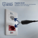 Frigobar Electrolux 95L Efficient EM90T com Controle de Temperatura -2ºC a 10ºC Inverter Branco Bivolt
