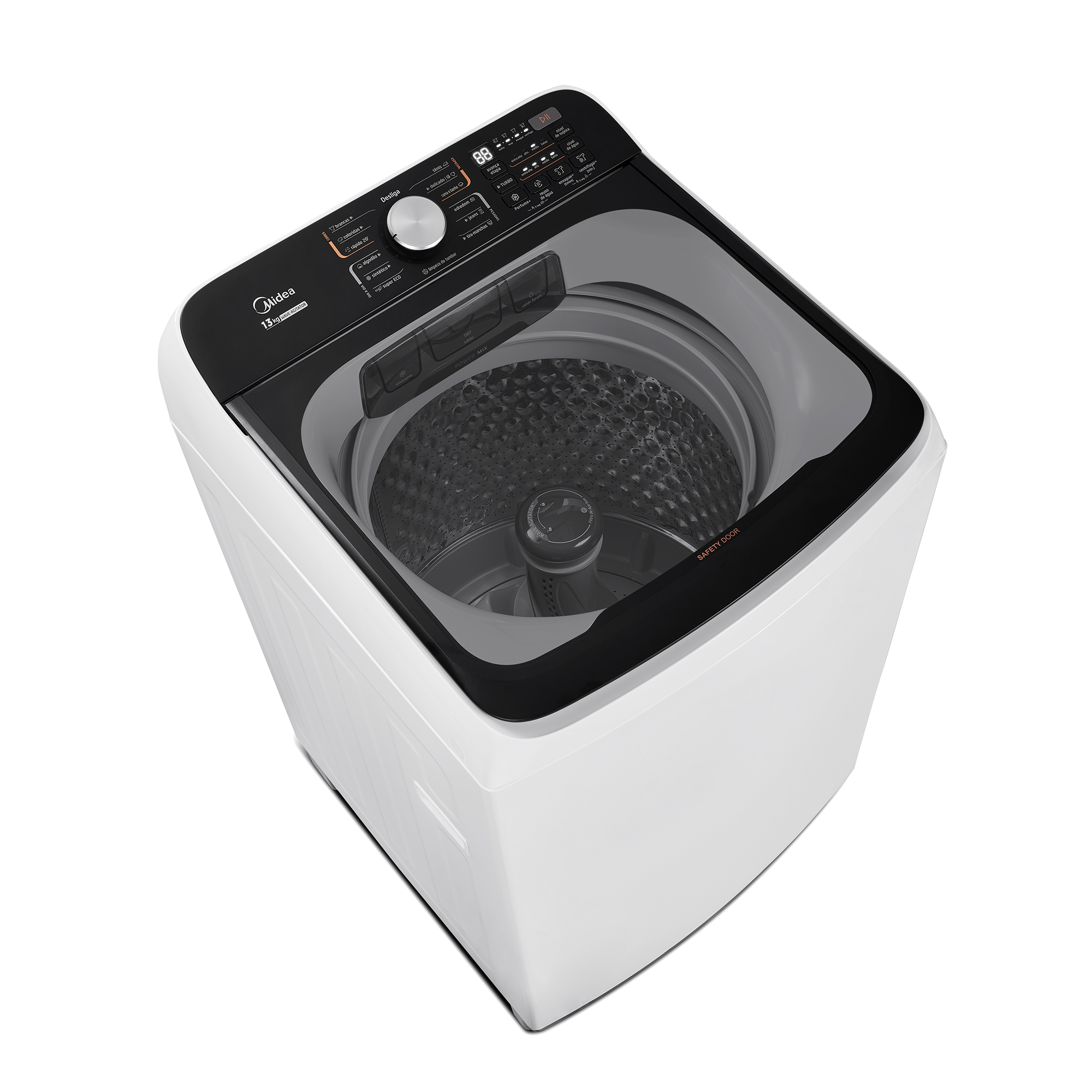 Lavadora de Roupas Midea 13KG Wave Agitador Branco 220V