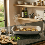 Assadeira Brinox Ceramic Life Bakeware Retangular Vanilla