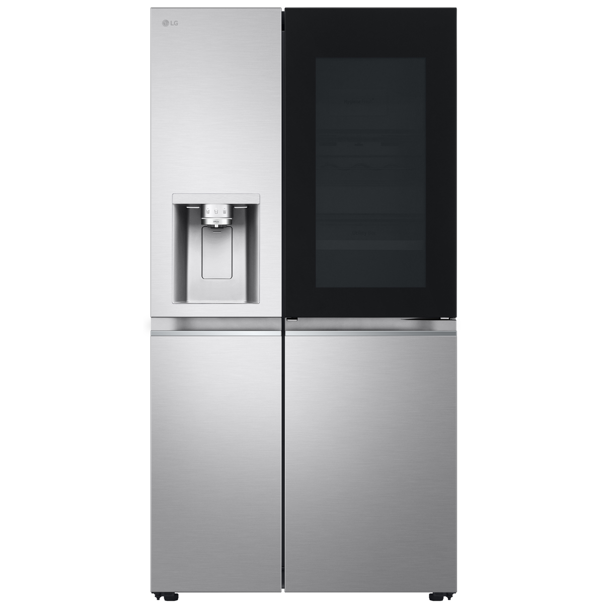 Refrigerador LG 628L Side By Side InstaView UVNano Inverter Inox Look Bivolt