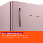 Frigobar Brastemp Retrô 76L BRA08HO Rose 220V