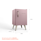 Frigobar Brastemp Retrô 76L BRA08HO Rose 220V
