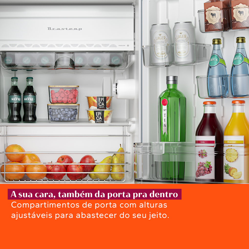 Frigobar Brastemp Retrô 76L BRA08HO Rose 220V