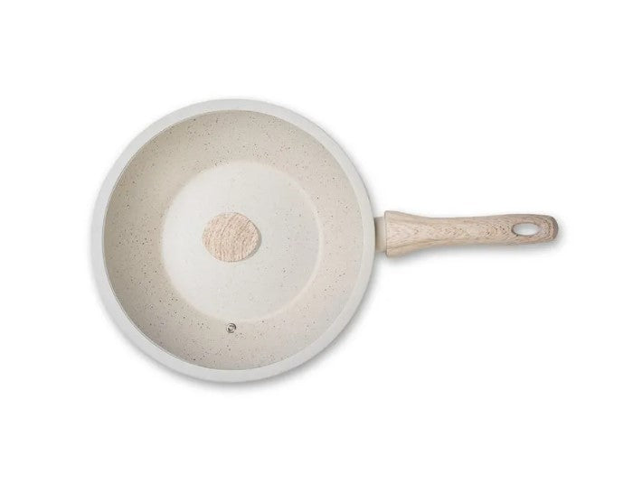 Frigideira Wok Ceramic Life Brinox Indução 3,4L Sirius Vanilla