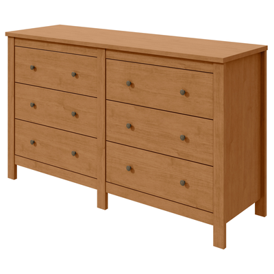 Cômoda Maggiore Lopas 6 Gavetas 162cm Amêndoa Clean