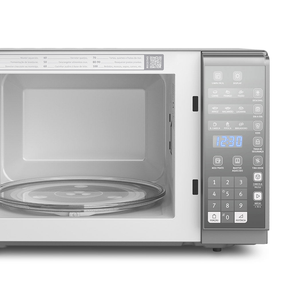 Micro-ondas Electrolux 31L Painel Integrado Função Tira Odor Prata 220V