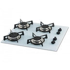 Cooktop à Gás Fischer 4 Bocas 1519-5902 Vidro Branco Bivolt