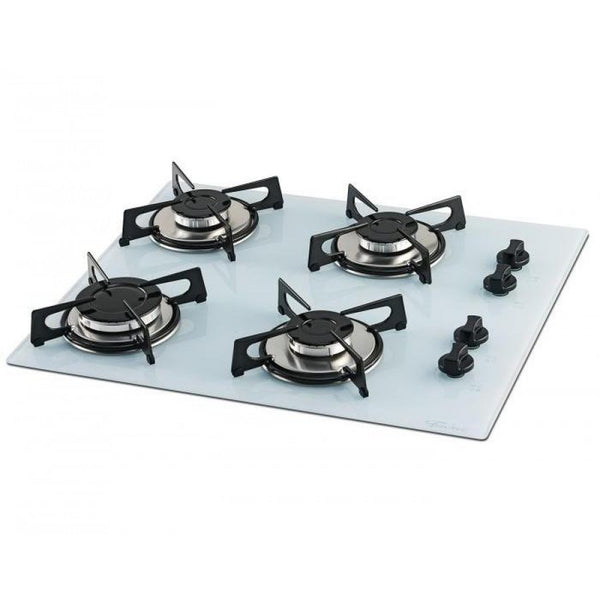 Cooktop à Gás Fischer 4 Bocas 1519-5902 Vidro Branco Bivolt