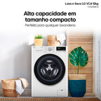 Lava e Seca LG 14kg VC4 AI DD Smart Branca 220V