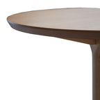 Mesa Redonda Nina Nacional 70x70cm Tampo Amêndoa