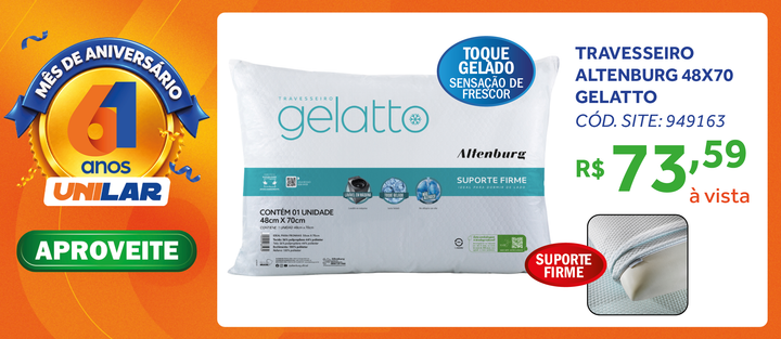 Travesseiro Altenburg Gelatto 48x70cm Turqueza