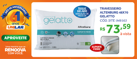 Travesseiro Altenburg Gelatto 48x70cm Turqueza