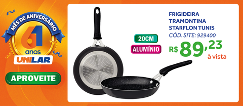 Frigideira Tramontina Tunis Alumínio Starflon Premium 20cm