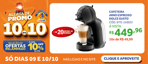 Cafeteira Arno Espresso Dolce Gusto Mini DMM0 Preto 220V