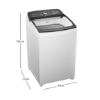 Lavadora de Roupas Brastemp Advanced 16Kg BWF16AB Cesto Inox Ciclo TiraManchas Branco 220V