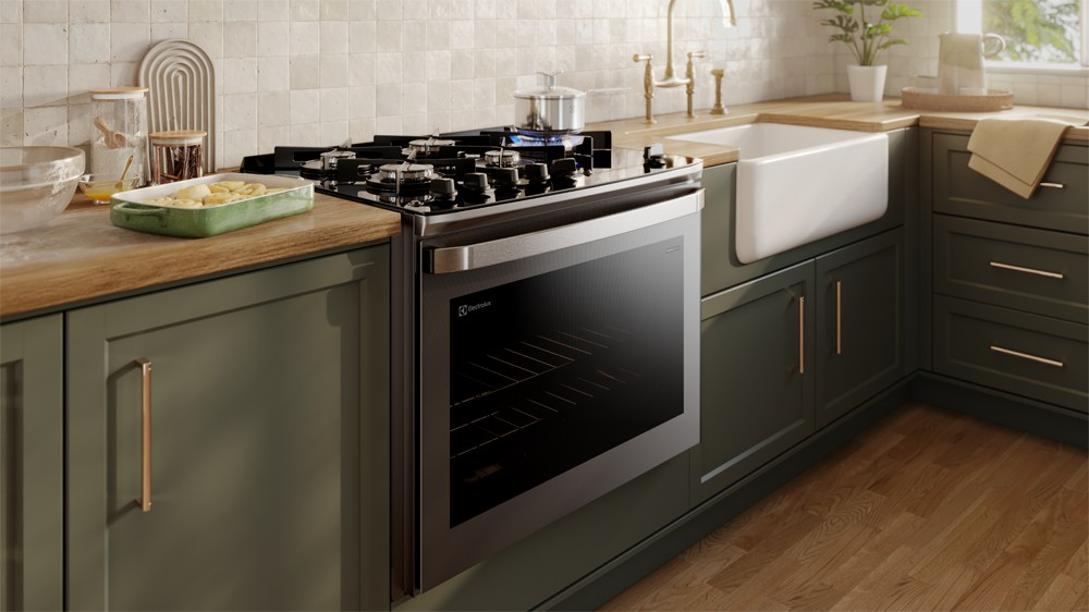 Fogão de Embutir 5 Bocas Electrolux Experience FE5EP com Mesa de Vidro Grill e PerfectCook360 Preto 220V