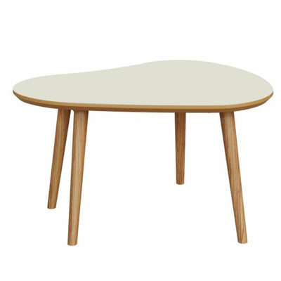 Mesa de Centro Orgânica TB615 79cm Dalla Costa Off White/Freijó