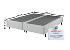 Base Para Colchão Privilege Queen Ecoflex 79x198x25cm Unidade Prata