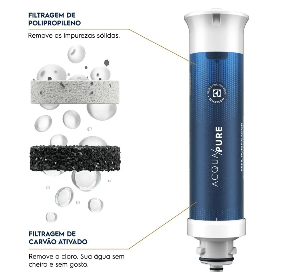 Purificador Electrolux Experience Água Fria. Natural e Gelada com Compressor PC01B Branco 220V