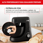 Batedeira Planetária Arno SX34 Nova Deluxe Preto 220V