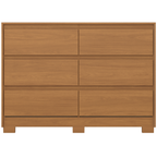 Cômoda Ravenna Henn 129cm 6 Gavetas Cinamomo