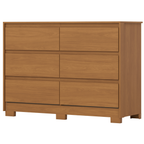 Cômoda Ravenna Henn 129cm 6 Gavetas Cinamomo