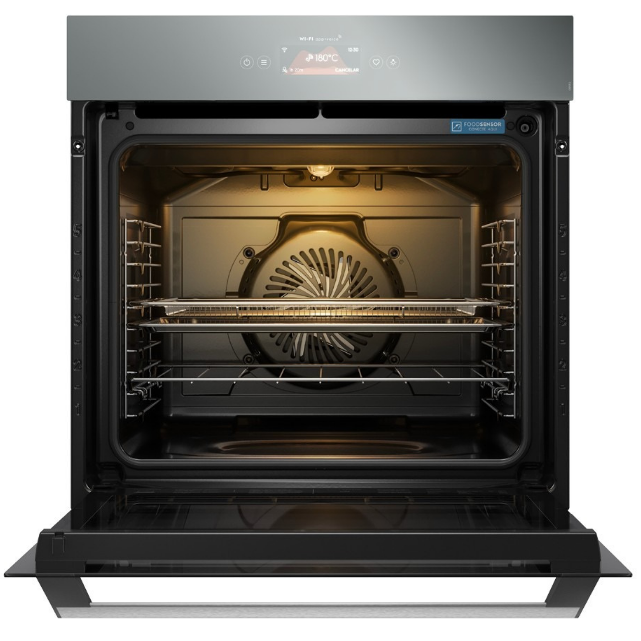 Kit Electrolux Home Pro Forno Elétrico Embutir 80L +Cooktop 5 Bocas +Coifa de Parede 90cm Espelhado 220V