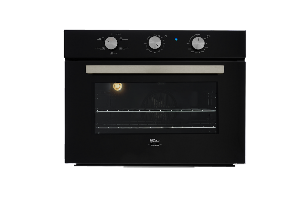 Kit Fischer de Embutir Forno Elétrico 50 Litros Infinity+Micro-ondas 25 Litros Fit Line Preto 220V