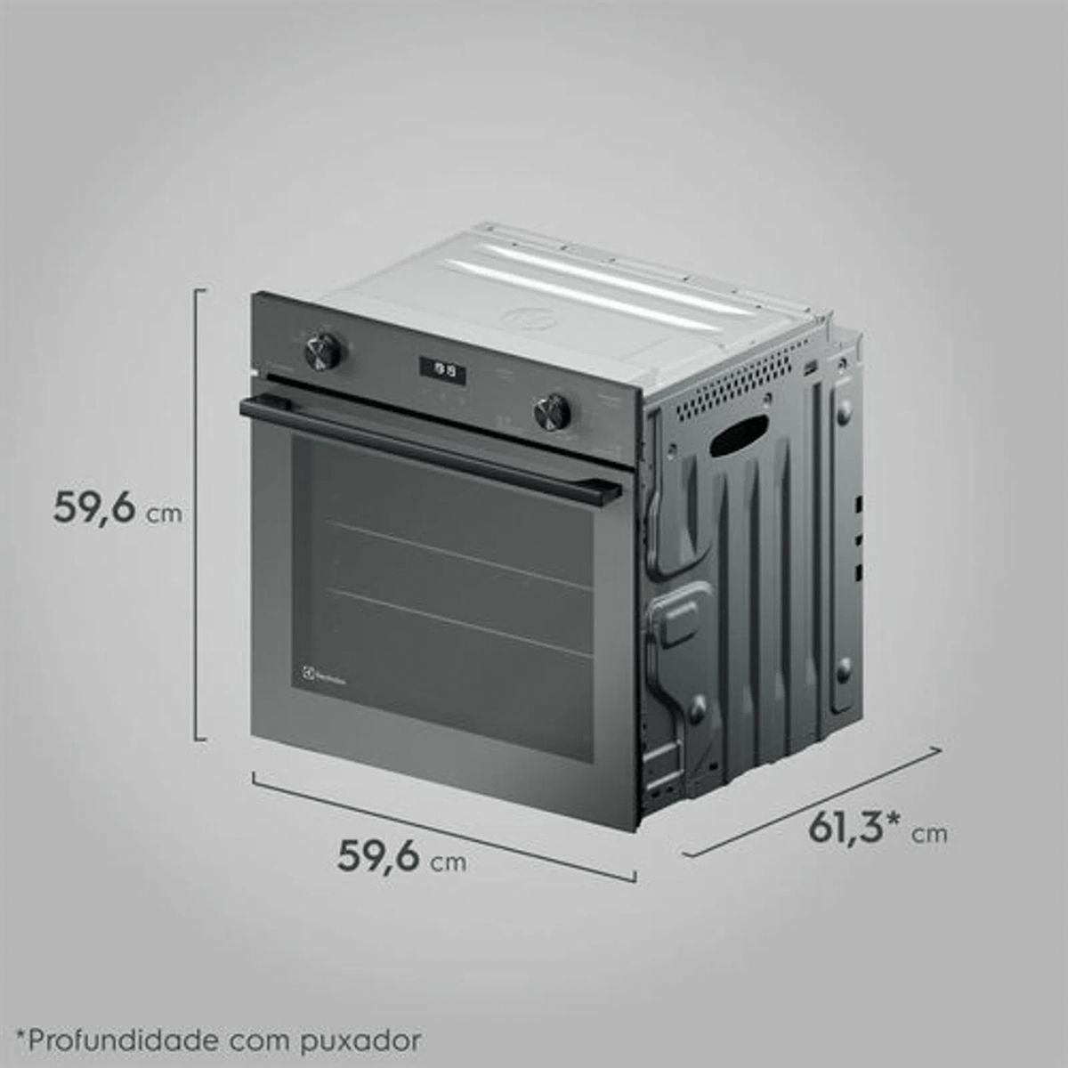 Kit Electrolux de Embutir Forno a Gás 80L Experience OE8GF+Micro-ondas 34L ME3BC 220V