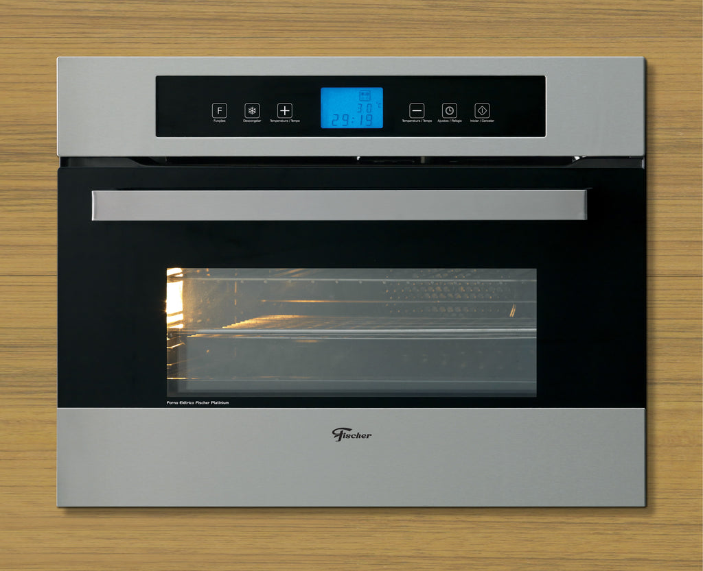 Forno de Embutir Elétrico Fischer 43L com Convecção Timer Digital Inox/Preto 220V