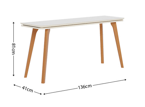 Aparador Zuri 136cm Imcal Off White Pé Palito