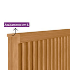Cabeceira Casal/Queen Laranjeira Linea 241cm com Kit Frame Nature