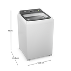 Lavadora de Roupas Consul 15Kg CWN15A Modo Eco Cesto Inox Branco 220V