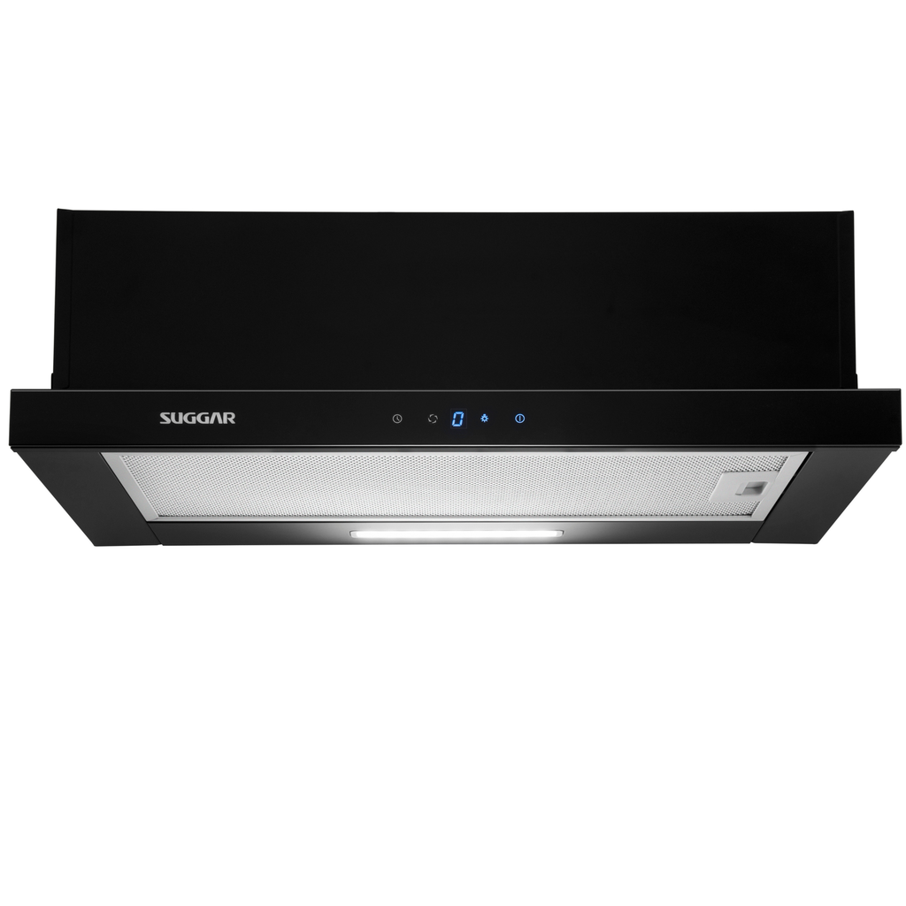 Depurador de Ar de Embutir 60cm Suggar Slim Touch DE61THPT Preto 220V