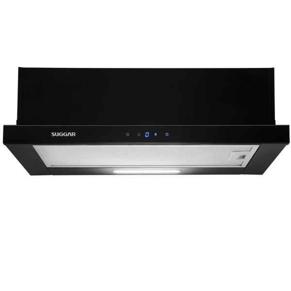 Depurador de Ar de Embutir 60cm Suggar Slim Touch DE61THPT Preto 220V