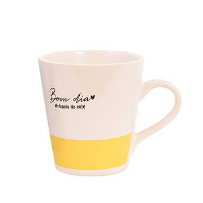 Caneca  de Ceramica Scret Coffee 300ml Amarelo