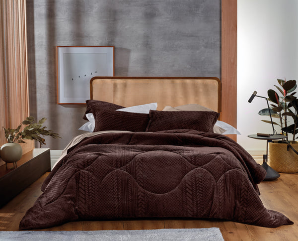 Edredom Queen Blend Elegance Altenburg Flanel 240x260 Geo Comfy