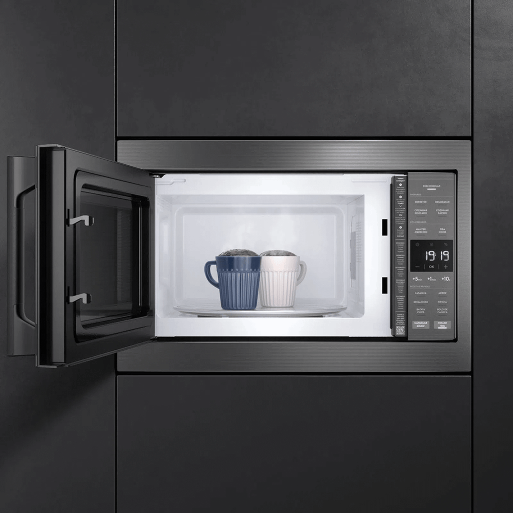 Micro-ondas de Embutir Electrolux 34L Experience com Painel Touch Cinza 220V