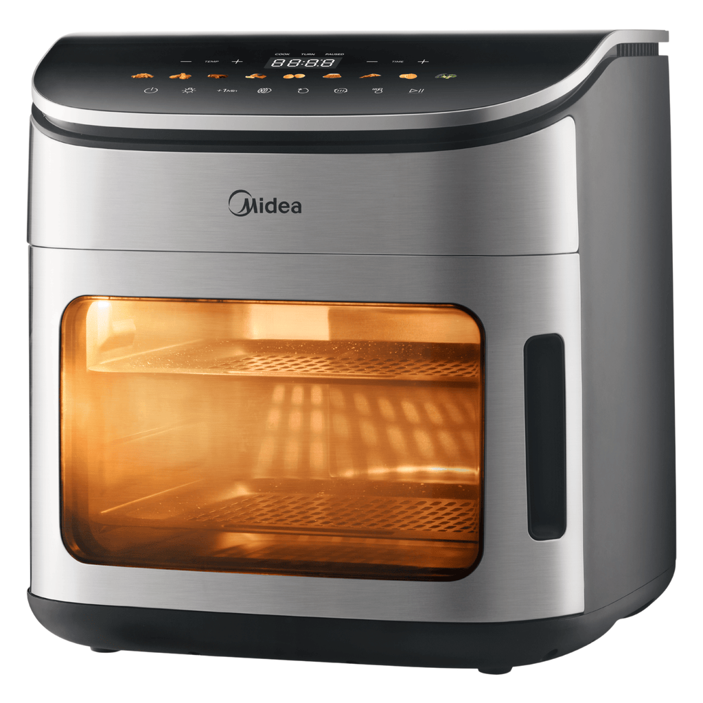 Fritadeira Elétrica Sem Óleo AirFryer 12L Midea Oven Digital Inox 220V