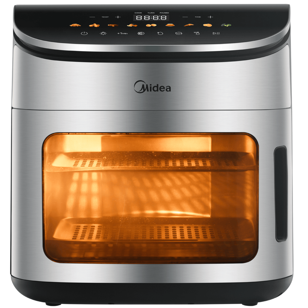 Fritadeira Elétrica Sem Óleo AirFryer 12L Midea Oven Digital Inox 220V