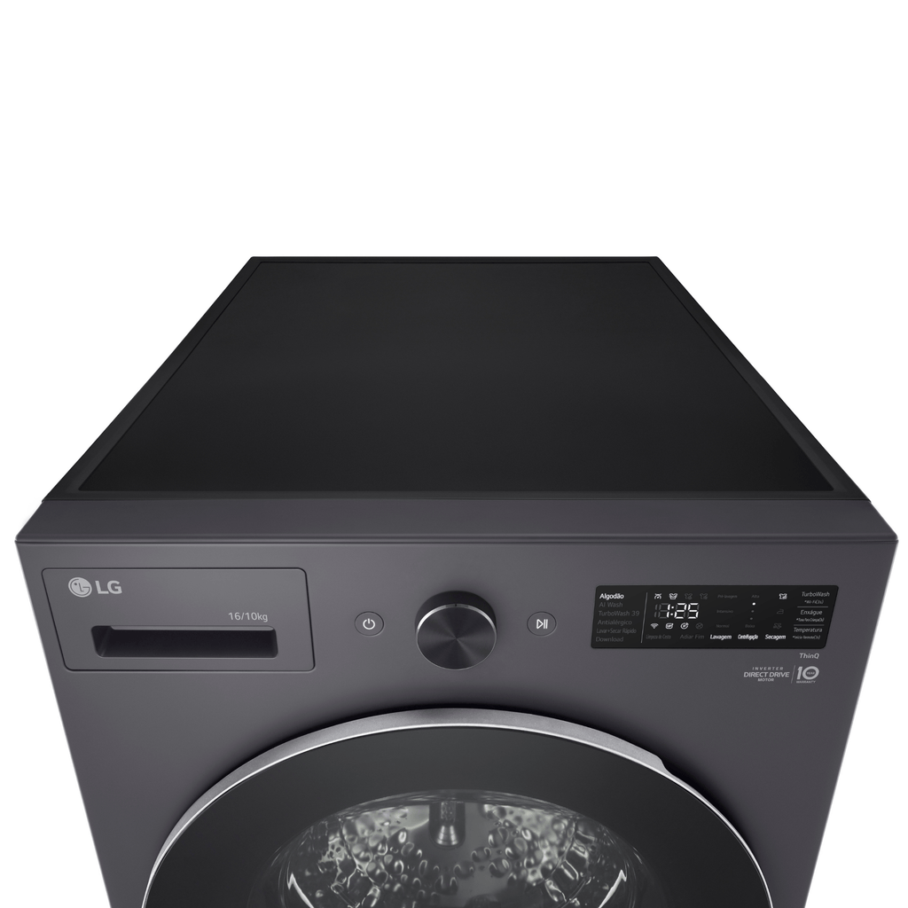 Lava e Seca Smart LG 16KG AI DD Black Inox 220V