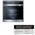 Forno de Embutir Elétrico Brastemp 84L BOT84AR Convecção e Termômetro Meat Control Cor Inox 220V