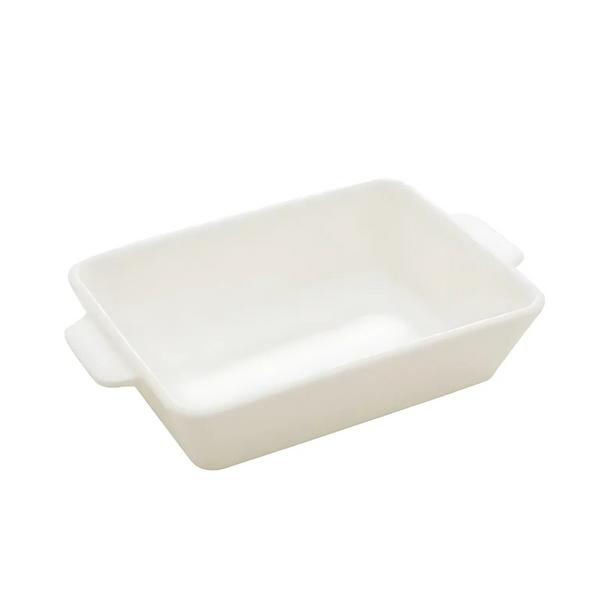 Refratário de Porcelana Coliseu Basic com Alça 23,5cm Branco