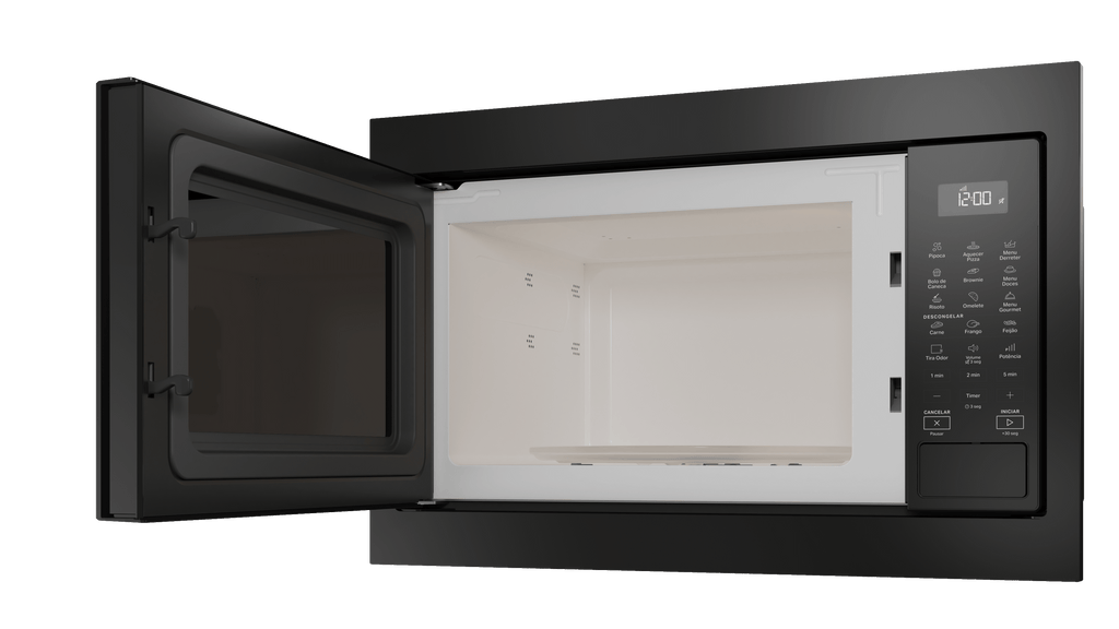Kit Brastemp de Embutir Forno à Gás 84L BOA84AE + Micro-ondas 32L BM146AE Preto 220V