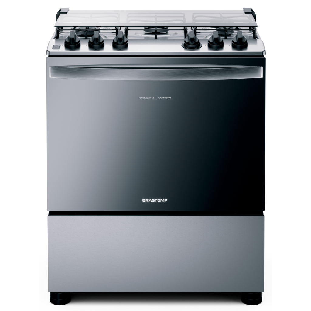 Fogão 5 Bocas Brastemp BFS5NCR Mesa Inox Bivolt