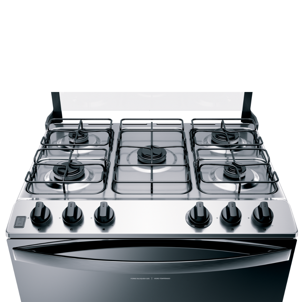 Fogão 5 Bocas Brastemp BFS5NCR Mesa Inox Bivolt