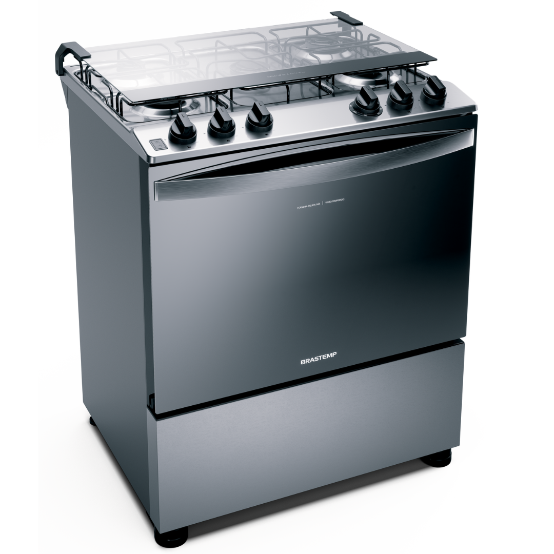 Fogão 5 Bocas Brastemp BFS5NCR Mesa Inox Bivolt