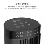 Ventilador de Torre Digital Midea VTDP1 Preto 220V