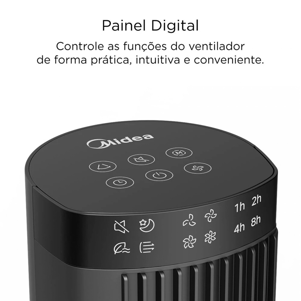 Ventilador de Torre Digital Midea VTDP1 Preto 220V